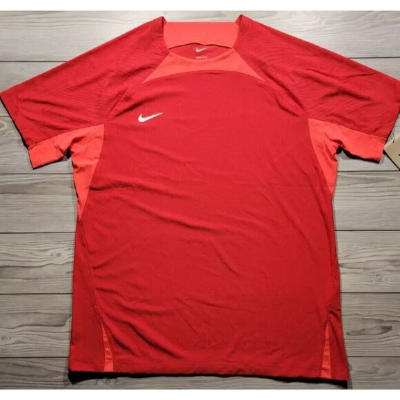 Nike Dri-FIT ADV Vapor knit IV US RED SS Knit Soccer Jersey Men’s Large DR0671 - Picture 2 of 15